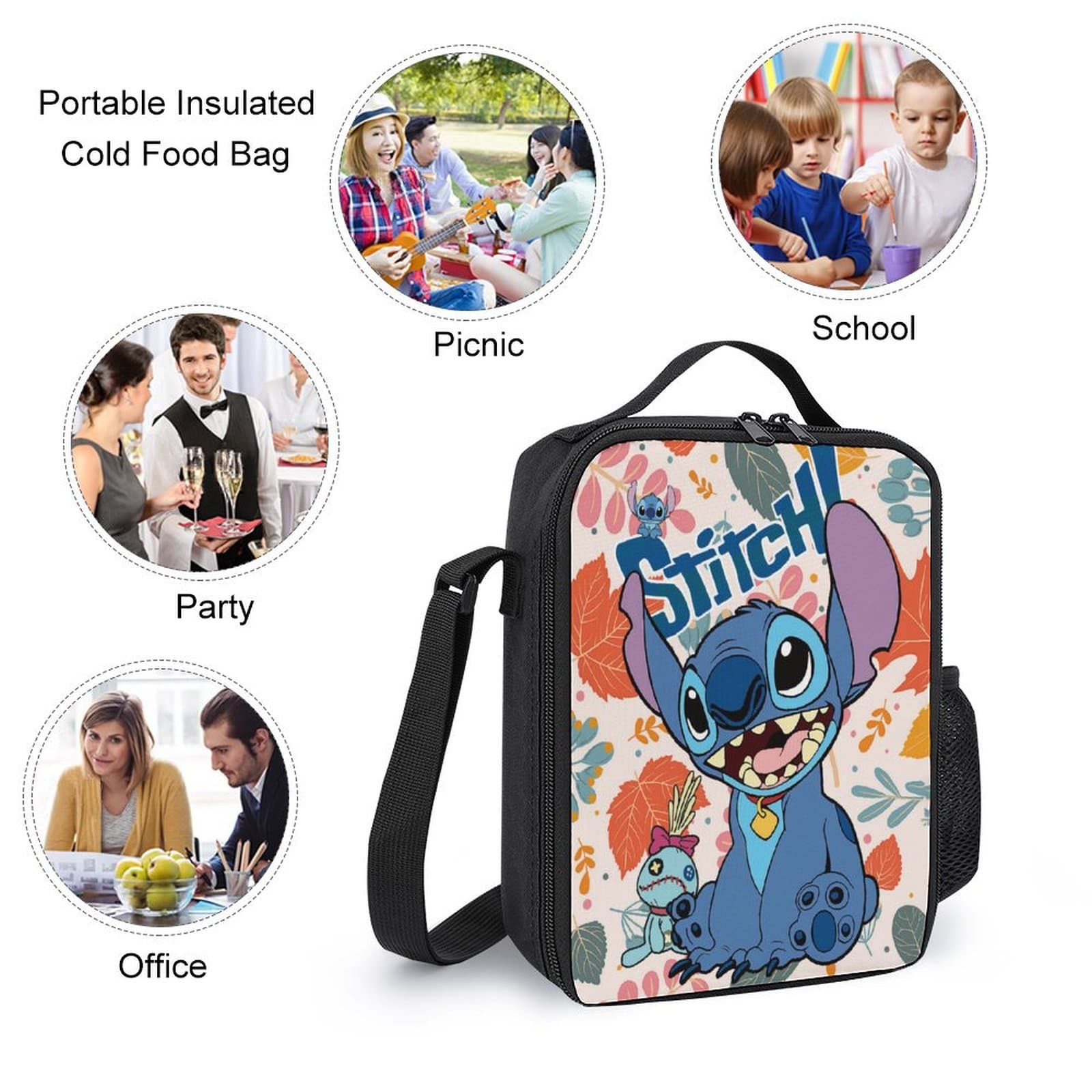 【5-Day Fast Delivery】Stitch Backpack Set - Disney 16" Shoulder Bag, Insulated Lunch Tote, Multifunctional Pencil Case BP0001