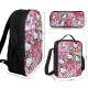 【5-Day Fast Delivery】Hello Kitty Backpack Set - Sanrio 16" Shoulder Bag, Insulated Lunch Tote, Multifunctional Pencil Case BP0005 