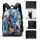 【5-Day Fast Delivery】Cristiano Ronaldo Backpack Set - Super Star 16" Shoulder Bag, Insulated Lunch Tote, Multifunctional Pencil Case BP0007