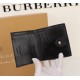 Burberry Leather Wallet Black BB0001