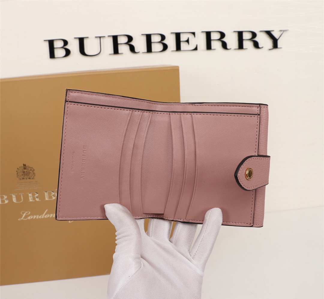 Burberry Leather Wallet Pink BB0003