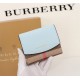 Burberry Leather Wallet Blue BB0004