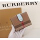 Burberry Leather Wallet Blue BB0004