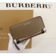 Burberry Leather Wallet Zipper Green BB0005