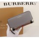 Burberry Leather Wallet Zipper Grey BB0006