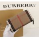 Burberry Leather Wallet Zipper Grey BB0006