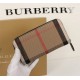 Burberry Leather Wallet Zipper Black BB0007