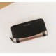 Burberry Leather Wallet Zipper Black BB0007