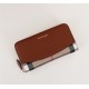 Burberry Leather Wallet Zipper Brown BB0008