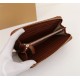 Burberry Leather Wallet Zipper Brown BB0008