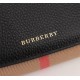 Burberry Leather Wallet Flap Black BB0010