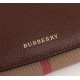 Burberry Leather Wallet Flap Brown BB0012