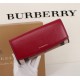 Burberry Leather Wallet Flap Red BB0014