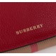 Burberry Leather Wallet Flap Red BB0014