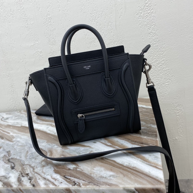 Celine Nano Luggage bag in drummed calfskin CE0001