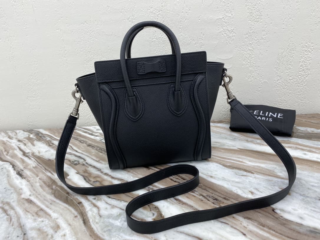 Celine Nano Luggage bag in drummed calfskin CE0001