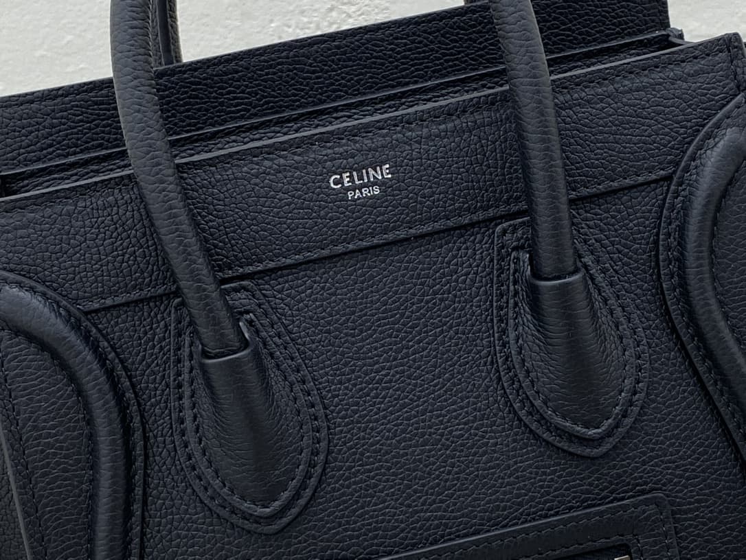 Celine Nano Luggage bag in drummed calfskin CE0001