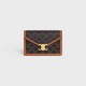 Celine WALLET ON CHAIN MARGO in TRIOMPHE CANVAS and calfskin CE0012