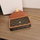 Celine WALLET ON CHAIN MARGO in TRIOMPHE CANVAS and calfskin CE0012