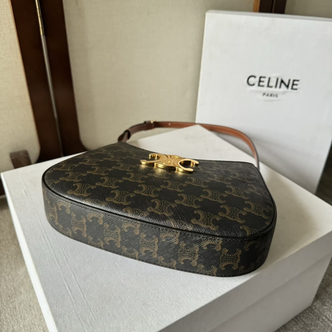 Celine MEDIUM TILLY BAG in Triomphe canvas and calfskin CE0019