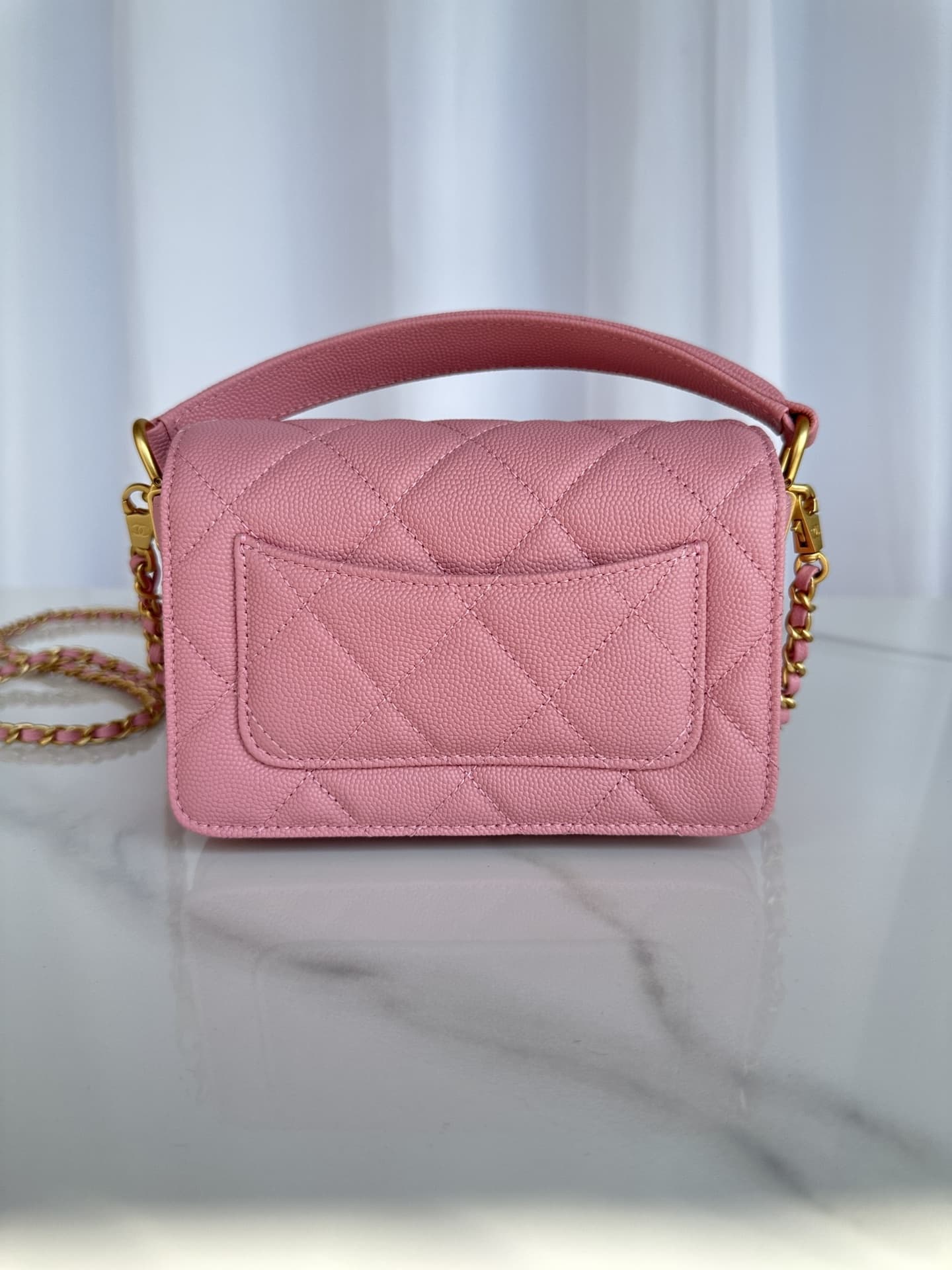 Chanel Fall-Winter 2024/25 Mini Flap Bag with Top Handle AS5164