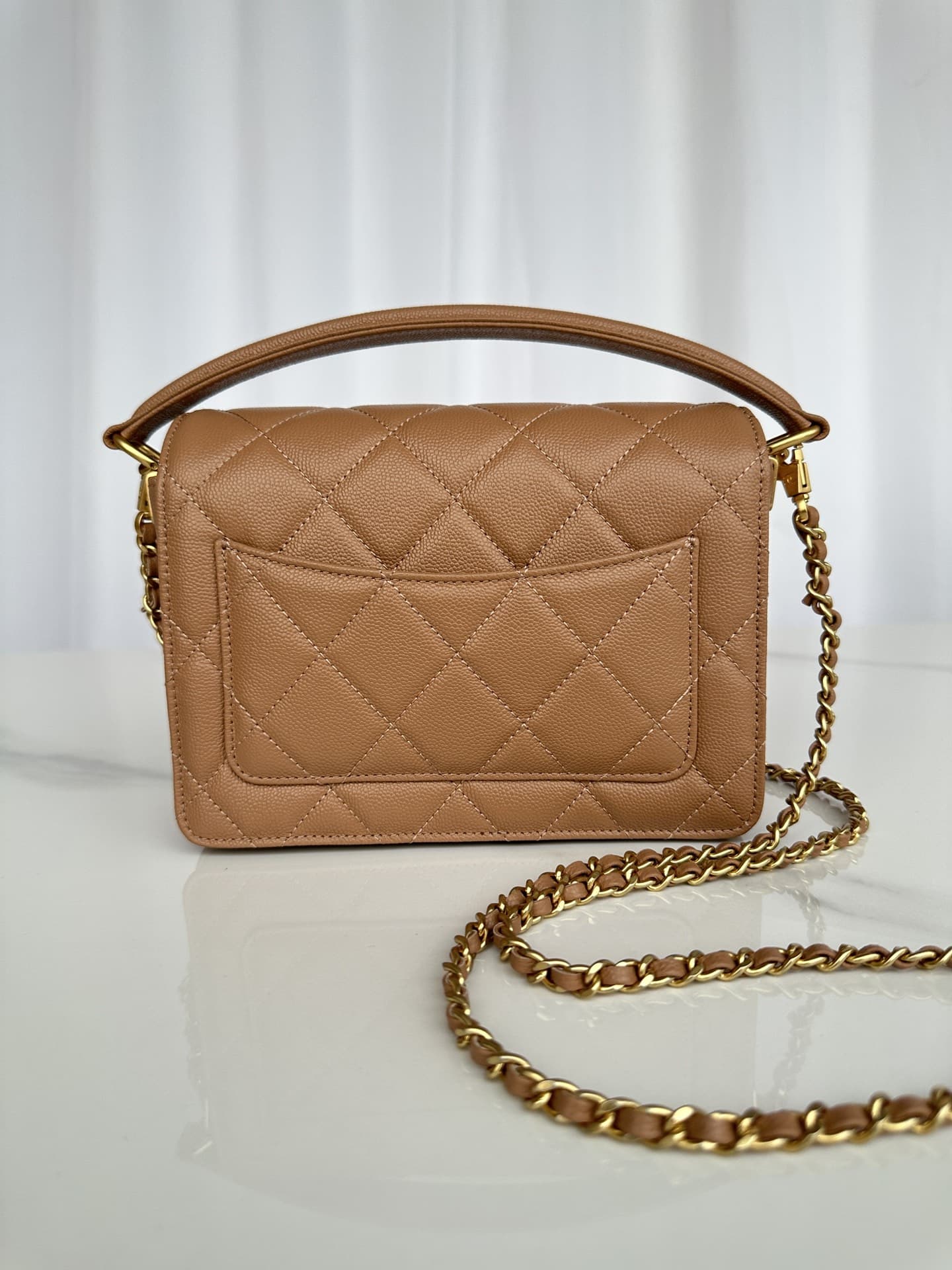 Chanel Fall-Winter 2024/25 Mini Flap Bag with Top Handle AS5164