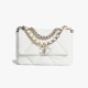 Chanel CHANEL 19 Handbag White AS1160