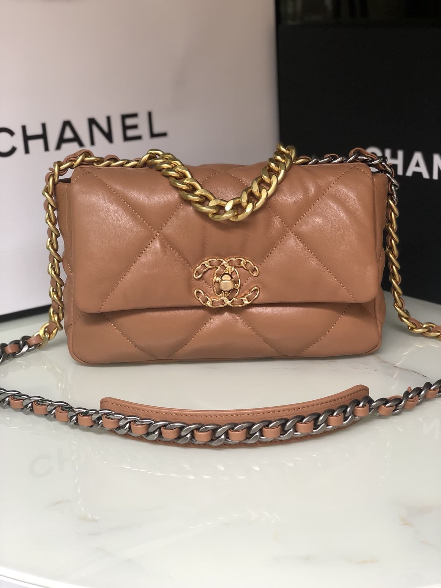 Chanel CHANEL 19 Handbag AS1160