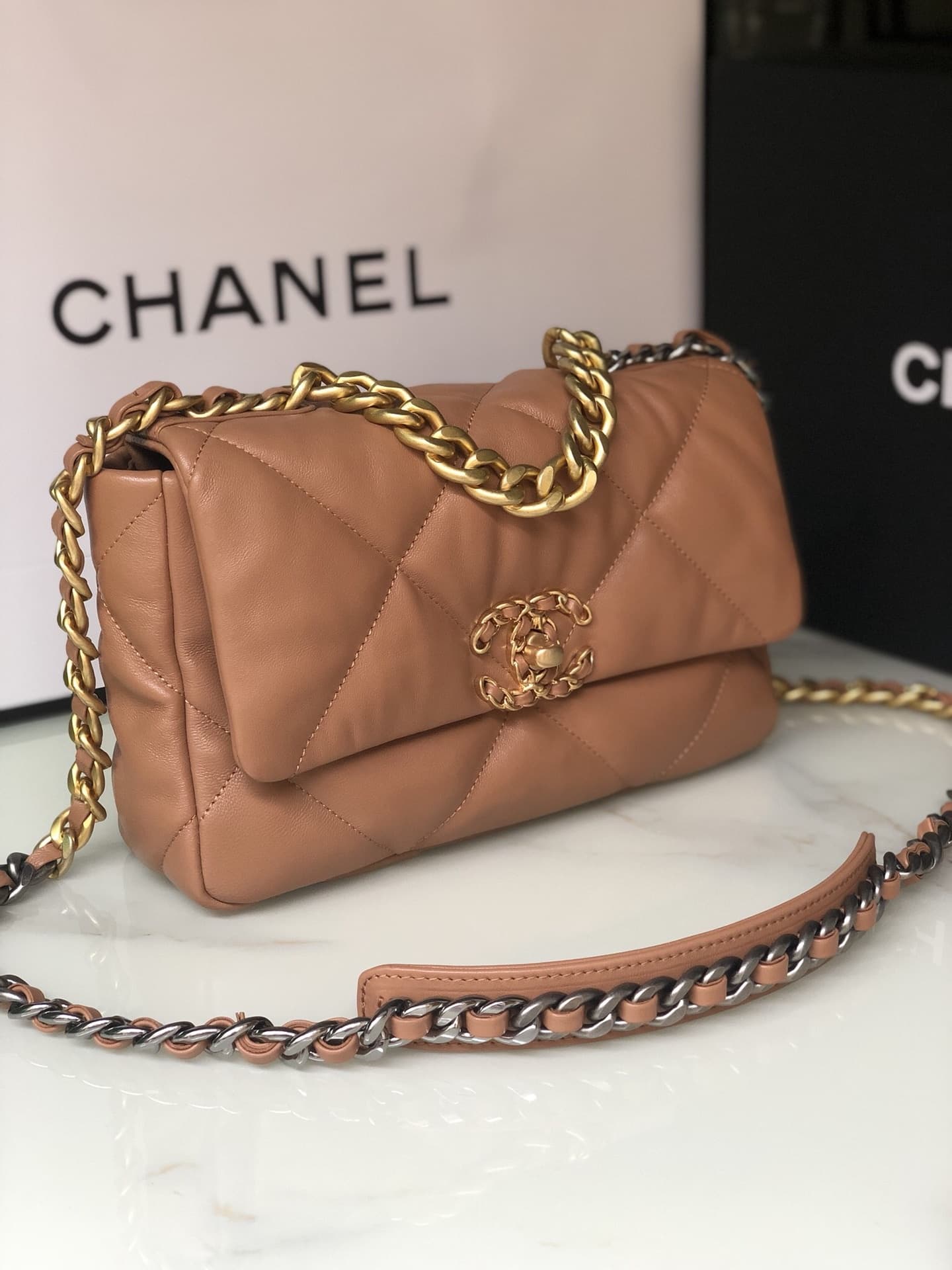 Chanel CHANEL 19 Handbag AS1160