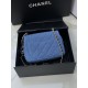 Chanel Denim Mini Pearl Crush Flap Bag AS1786