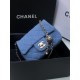 Chanel Denim Mini Pearl Crush Flap Bag AS1786