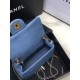 Chanel Denim Mini Pearl Crush Flap Bag AS1786