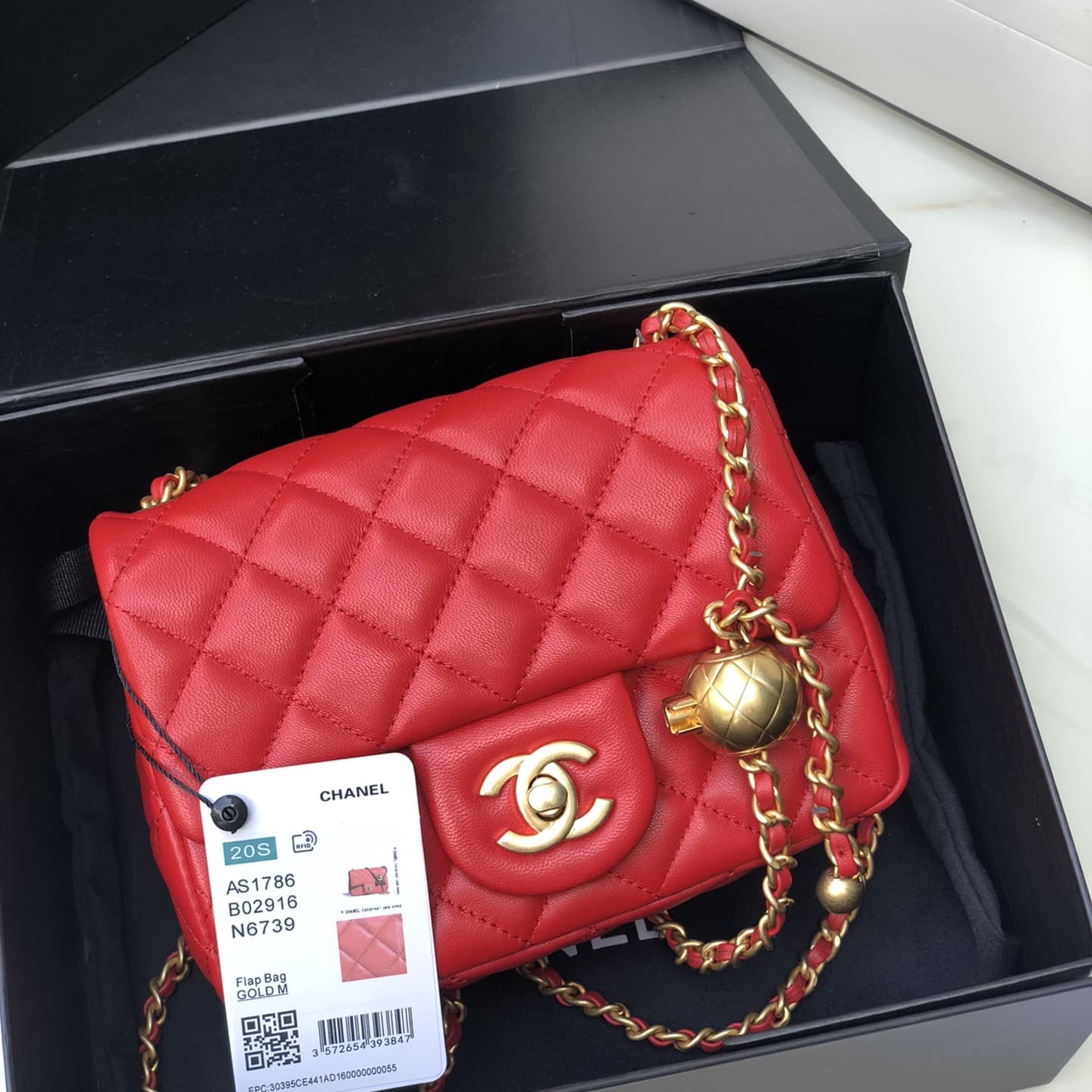 Chanel Mini Pearl Crush Flap Bag AS1786