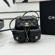 Chanel Small 2 Pocket Duma Backpack Black AS3860