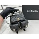 Chanel Small 2 Pocket Duma Backpack Black AS3860