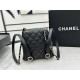 Chanel Small 2 Pocket Duma Backpack Black AS3860