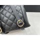 Chanel Small 2 Pocket Duma Backpack Black AS3860