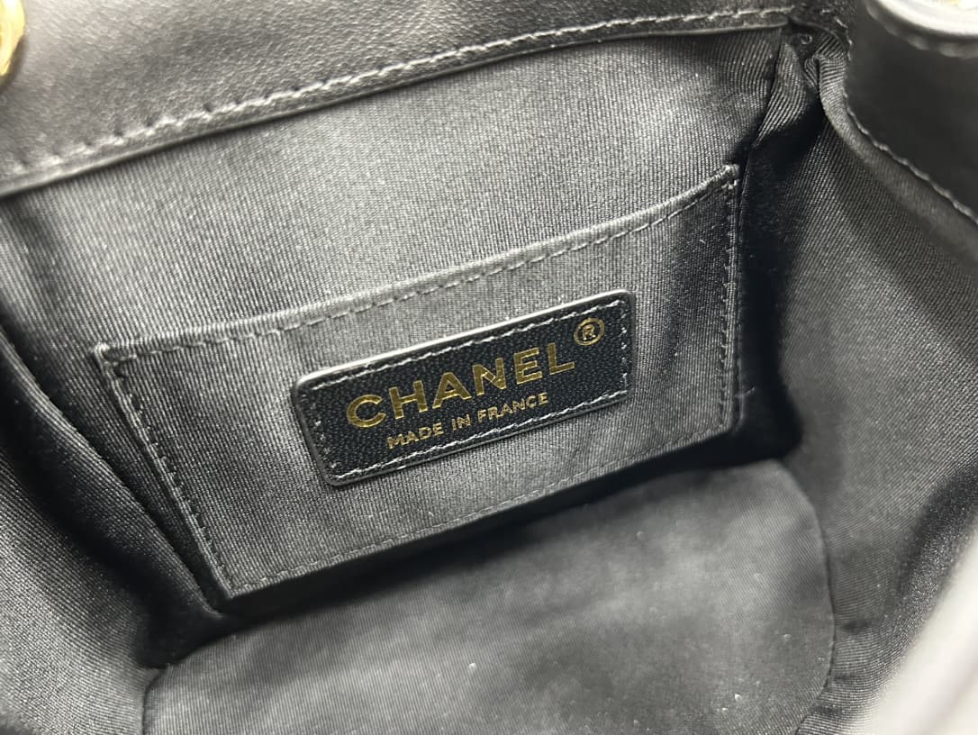 Chanel Small 2 Pocket Duma Backpack Black AS3860