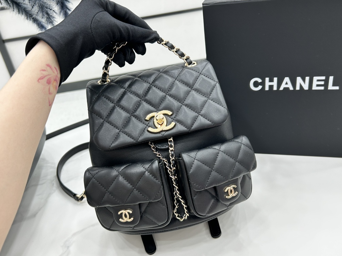 Chanel 2 Pocket Duma Backpack AS3860