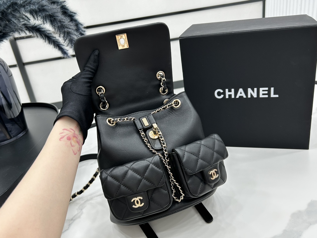 Chanel 2 Pocket Duma Backpack AS3860