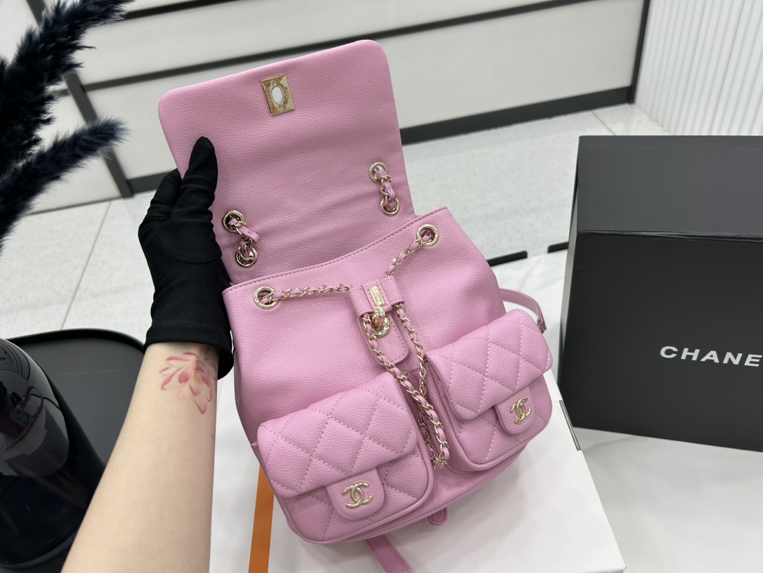 Chanel 2 Pocket Duma Backpack AS3860