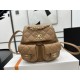 Chanel Small 2 Pocket Duma Backpack Light Brown AS3860