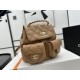 Chanel Small 2 Pocket Duma Backpack Light Brown AS3860