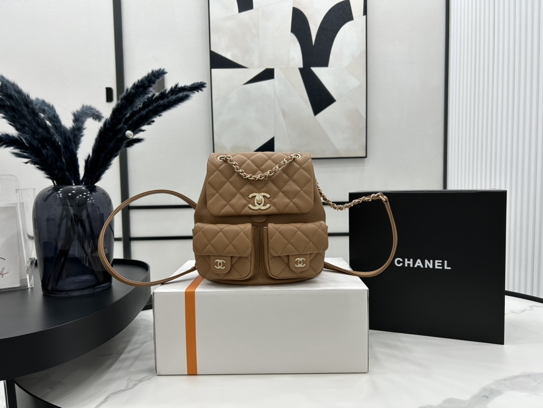 Chanel 2 Pocket Duma Backpack AS3860