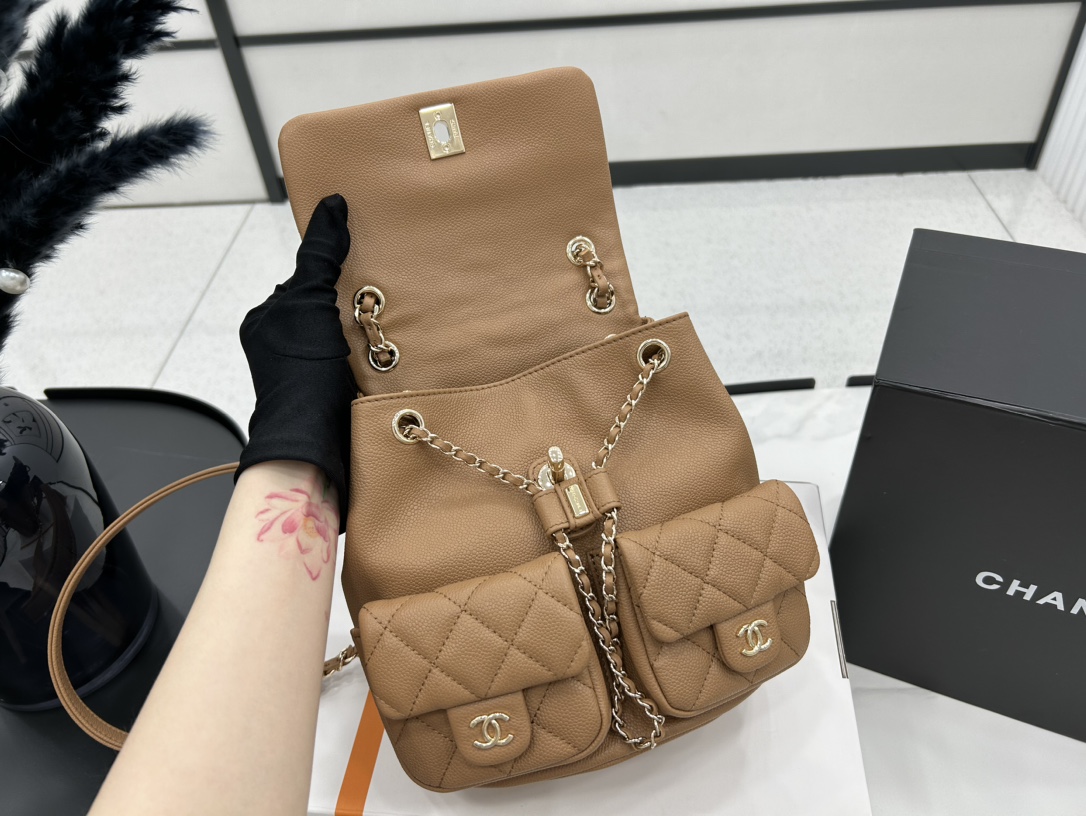 Chanel 2 Pocket Duma Backpack AS3860