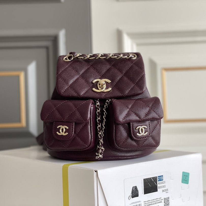 Chanel Small 2 Pocket Duma Backpack AS3860