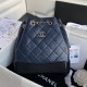 Chanel Gabrielle Leather Backpack Navy 94485