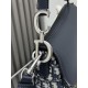 Dior Saddle Bag with Strap Blue Dior Oblique Jacquard and Smooth Calfskin M0455VDDS