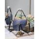 Dior Saddle Bag with Strap Blue Denim Dior Oblique Jacquard M0455CDCE