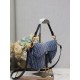 Dior Saddle Bag with Strap Blue Denim Dior Oblique Jacquard M0455CDCE